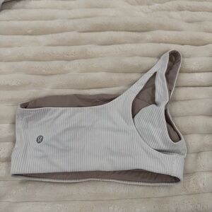 lululemon athletica Women's white Ribbed Sports Bra